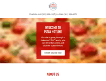 Tablet Screenshot of pizzahotlineonline.com